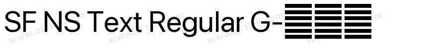 SF NS Text Regular G字体转换 SF NS Text Regular G字体转换
